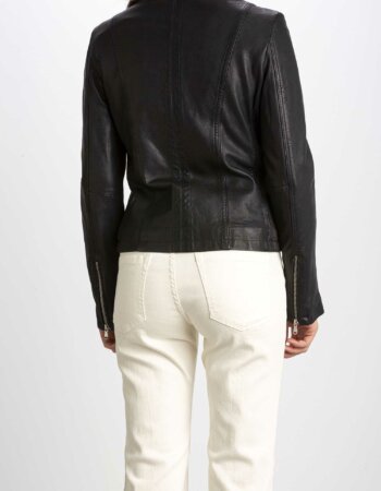 D'AMICO-BOMBER IN PELLE-DADGD0118 NERO