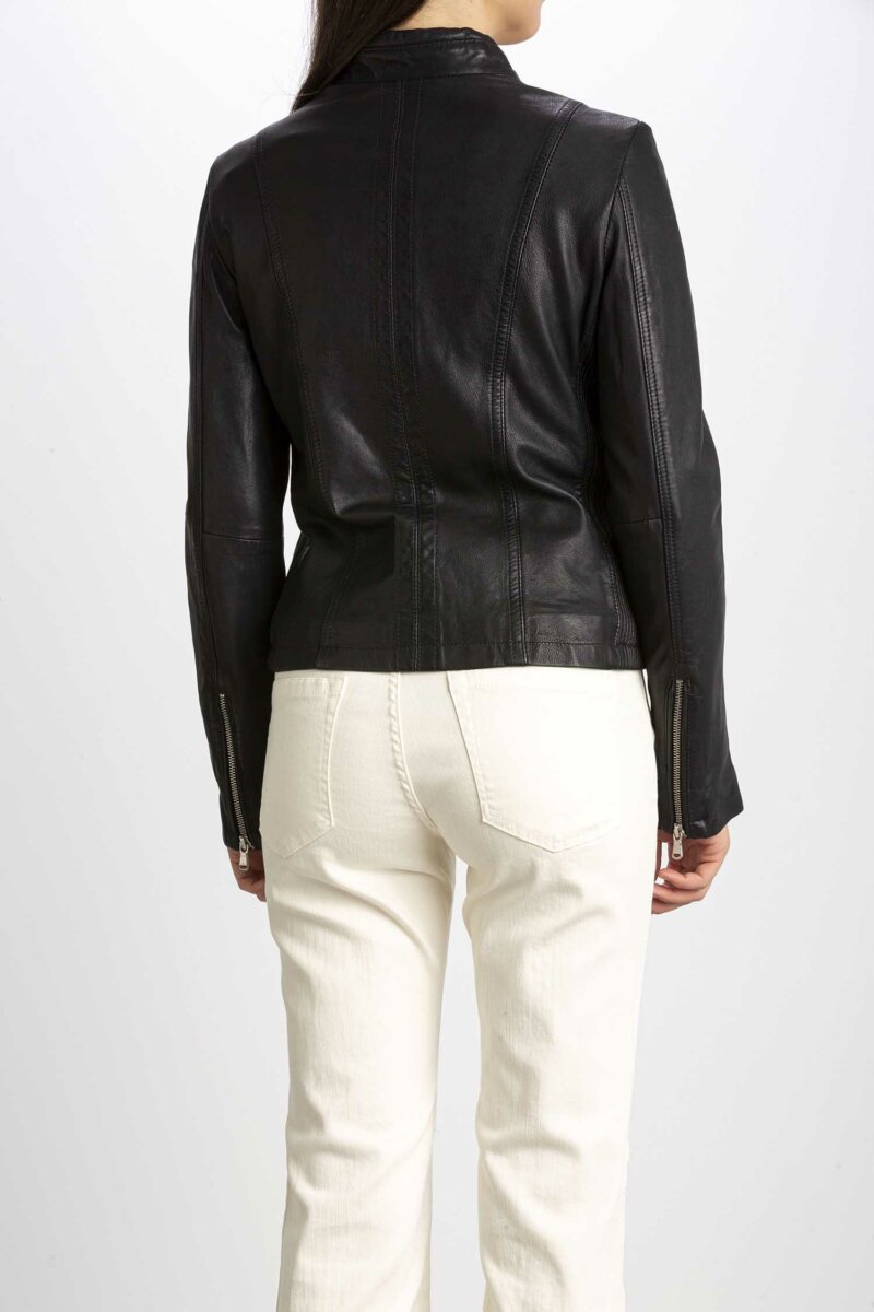 D'AMICO-BOMBER IN PELLE-DADGD0118 NERO