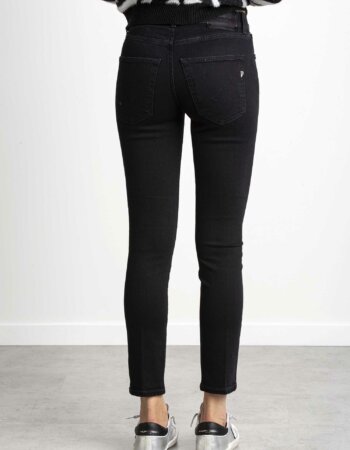 DONDUP-PANT.DAILA BOT RIV GIOIE-DDDP651DSE249DL1W NERO