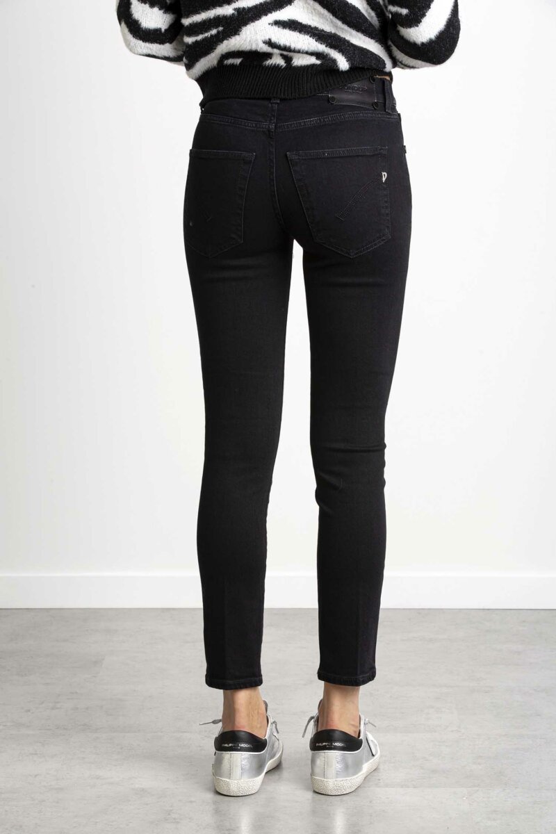 DONDUP-PANT.DAILA BOT RIV GIOIE-DDDP651DSE249DL1W NERO