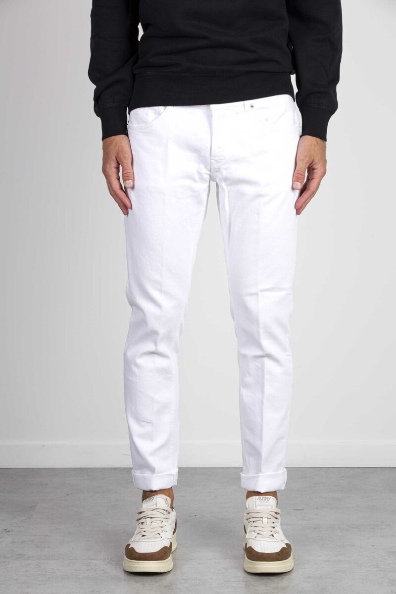 DONDUP-JEANS GEORGE BIANCO DR4-DDUP232BS0033U BIANCO
