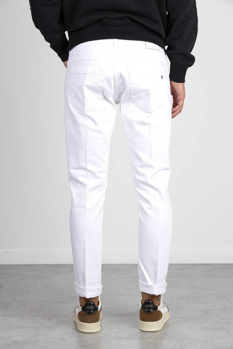 DONDUP-JEANS GEORGE BIANCO DR4-DDUP232BS0033U BIANCO