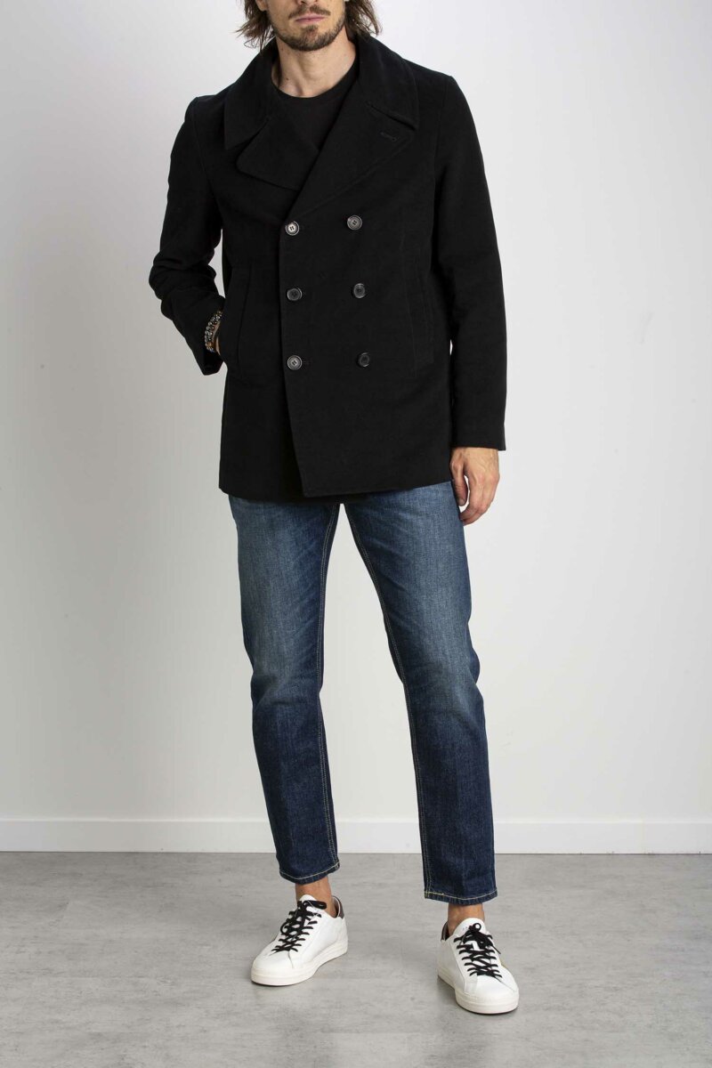 DEPARTMENT FIVE-PEACOAT BRIGHTON-DFUC012452TF0145 NERO
