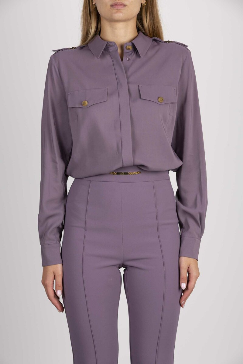 ELISABETTA FRANCHI-CAMICIA-EFCA02036E2 VIOLA