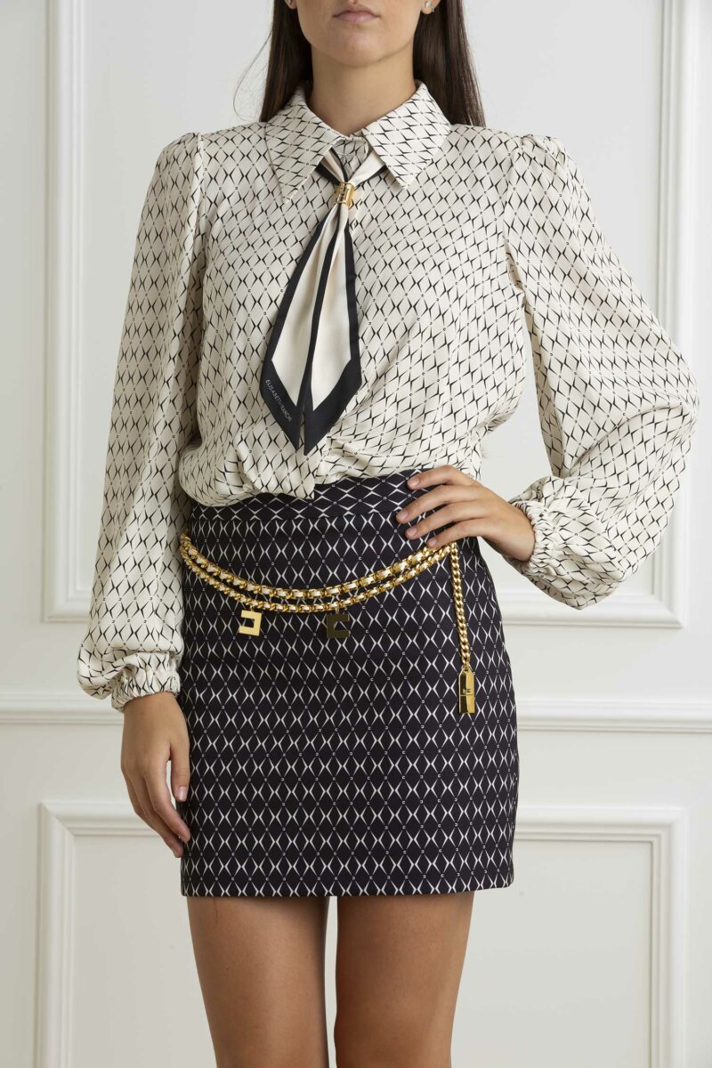 ELISABETTA FRANCHI-CAMICIA-EFCA08746E2 NERO