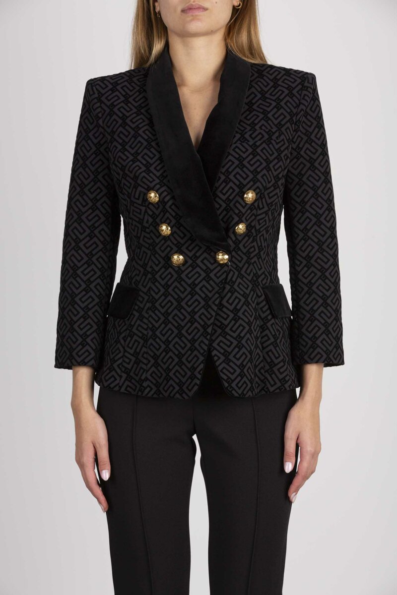 ELISABETTA FRANCHI-GIACCA-EFGI06736E2 NERO
