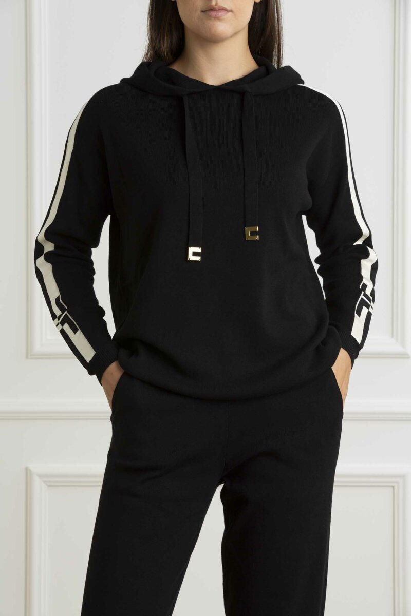 ELISABETTA FRANCHI-MAGLIA TRICOT-EFMK54S46E2 NERO