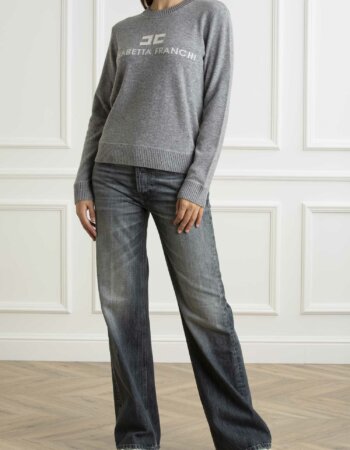 ELISABETTA FRANCHI-MAGLIA TRICOT-EFMK64S46E2 GRIGIO
