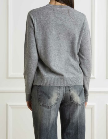 ELISABETTA FRANCHI-MAGLIA TRICOT-EFMK64S46E2 GRIGIO