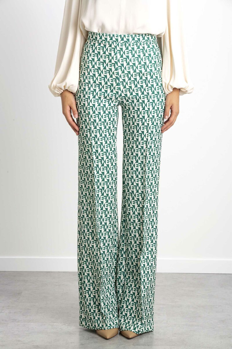 ELISABETTA FRANCHI-PANTALONE-EFPA00826E2 SMERALDO