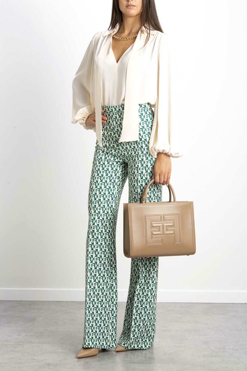 ELISABETTA FRANCHI-PANTALONE-EFPA00826E2 SMERALDO