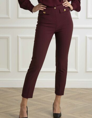 ELISABETTA FRANCHI-PANTALONE-EFPA02446E2 ROUGE