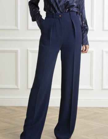 ELISABETTA FRANCHI-PANTALONE-EFPA026446E2 NAVY