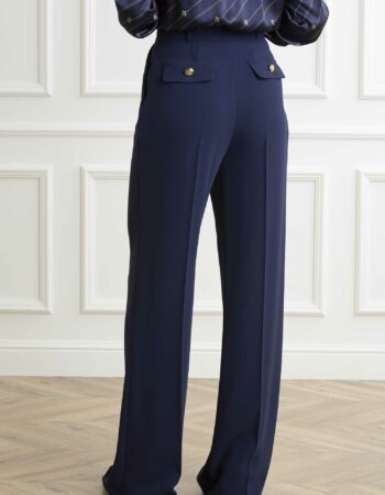 ELISABETTA FRANCHI-PANTALONE-EFPA026446E2 NAVY