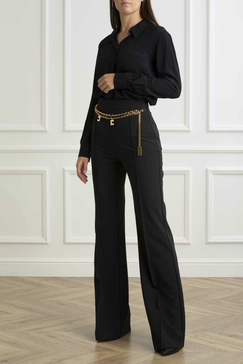 ELISABETTA FRANCHI-PANTALONE-EFPAT3546E2 NERO