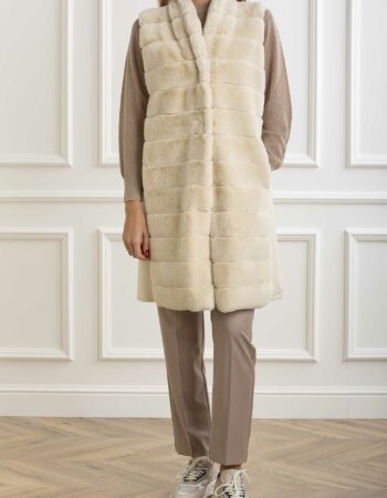 EMME MARELLA-CAPPOTTO SMANICATO-EMPIANOSA AVORIO