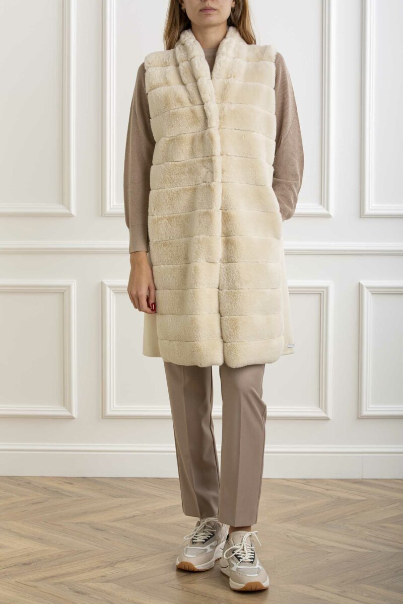 EMME MARELLA-CAPPOTTO SMANICATO-EMPIANOSA AVORIO