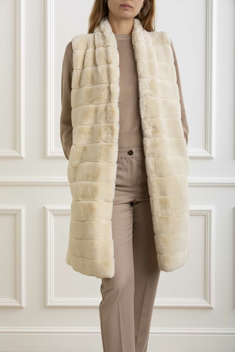 EMME MARELLA-CAPPOTTO SMANICATO-EMPIANOSA AVORIO