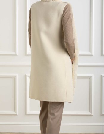 EMME MARELLA-CAPPOTTO SMANICATO-EMPIANOSA AVORIO