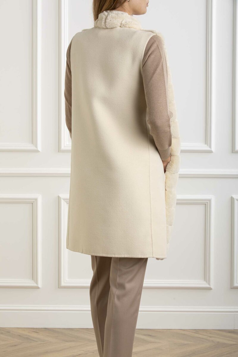 EMME MARELLA-CAPPOTTO SMANICATO-EMPIANOSA AVORIO