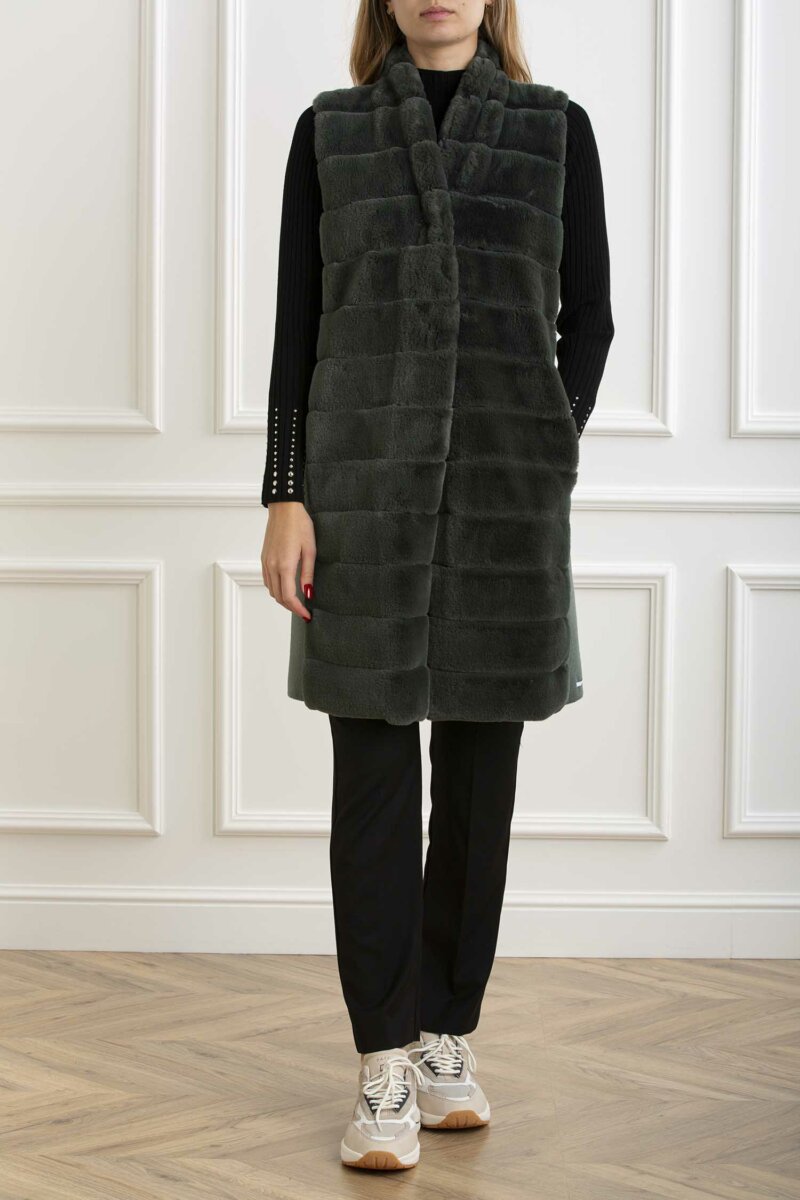 EMME MARELLA-CAPPOTTO SMANICATO-EMPIANOSA VERDE