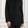 EMME MARELLA-GIACCA IN JERSEY VALENTE-EMVALENTE NERO