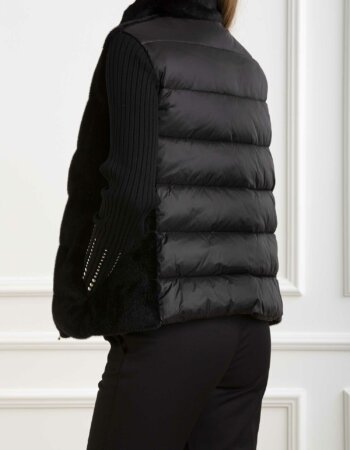 EMME MARELLA-GILET IMBOTTITO VIVY-EMVIVY NERO