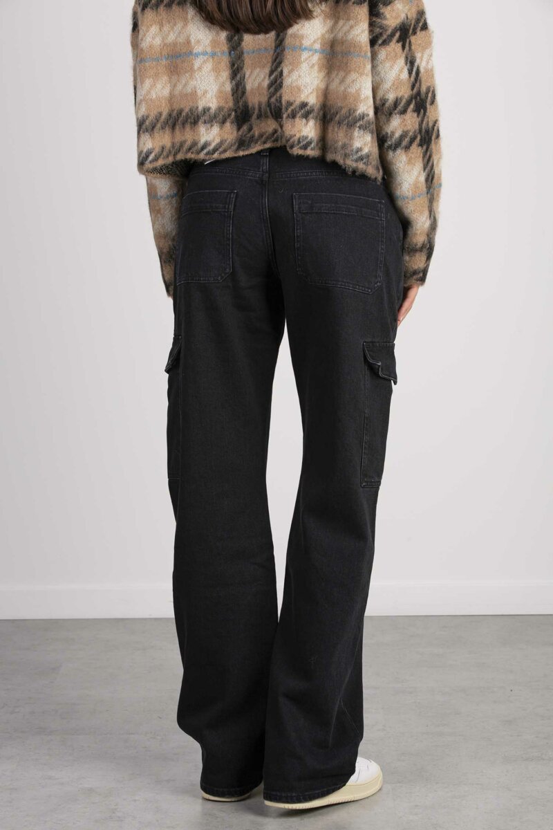 7 FOR ALL MANKIND-JEANS CARGO TESS COLLIDE-FORJSCSC310CO BLACK