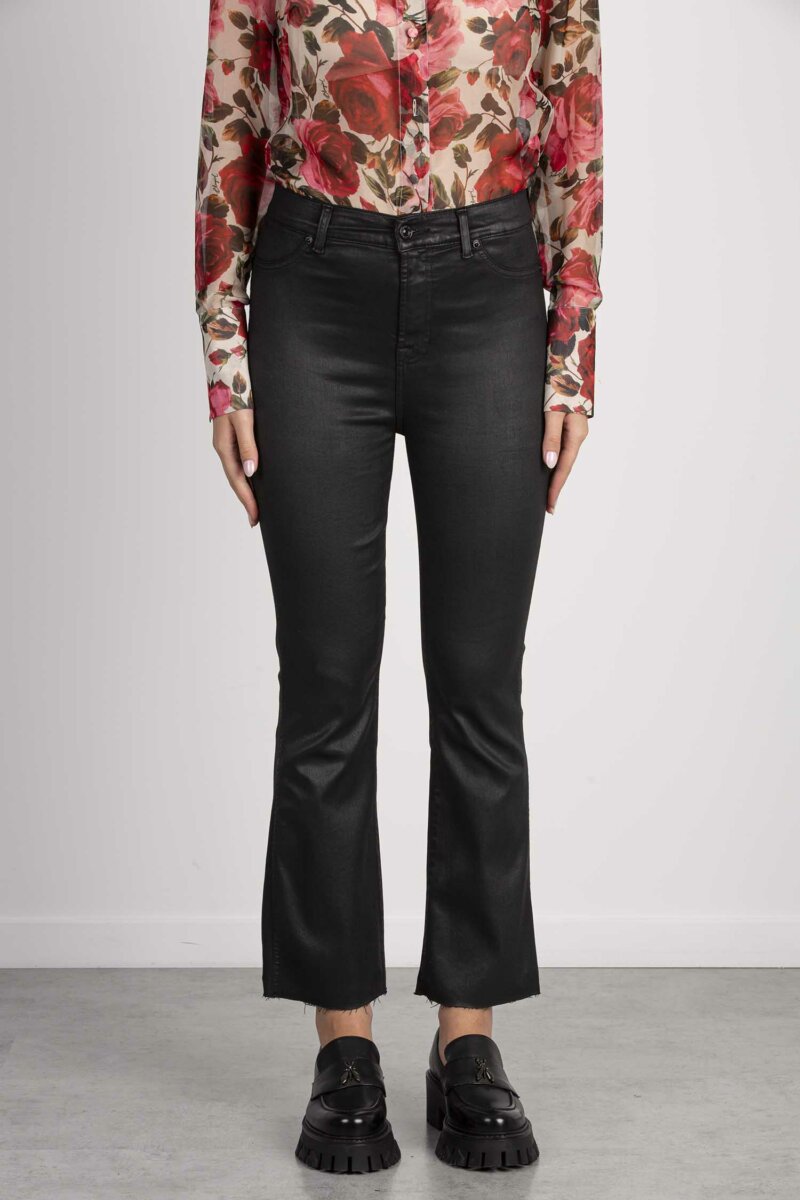 7 FOR ALL MANKIND-HW SLIM KICK COATED SLIM ILLUSION-FORJSHSV500BL BLACK