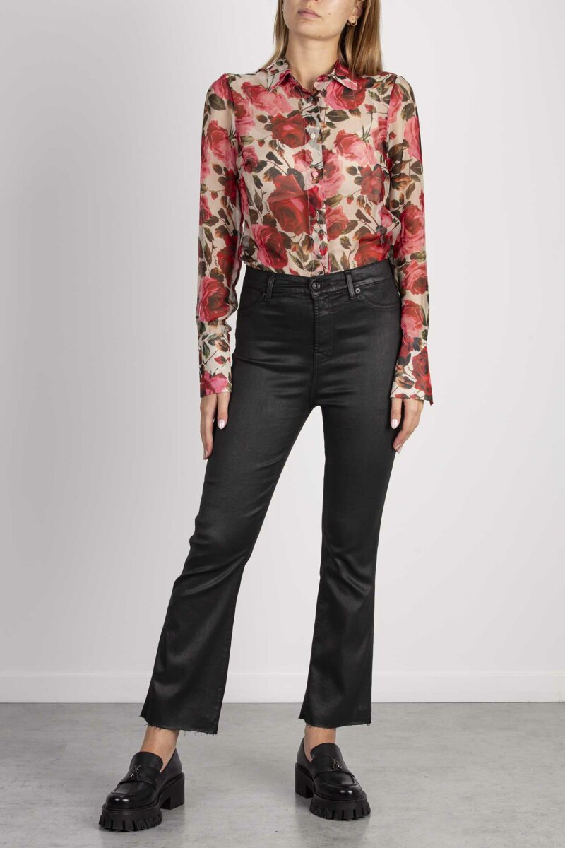 7 FOR ALL MANKIND-HW SLIM KICK COATED SLIM ILLUSION-FORJSHSV500BL BLACK