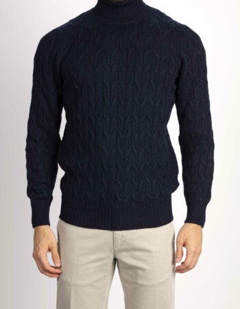 GRAN SASSO-MAGLIA DOLCEVITA-GR1316614271 NAVY