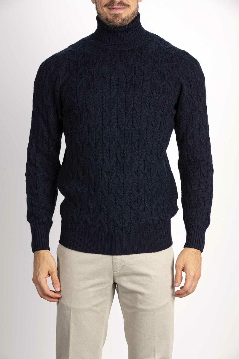 GRAN SASSO-MAGLIA DOLCEVITA-GR1316614271 NAVY