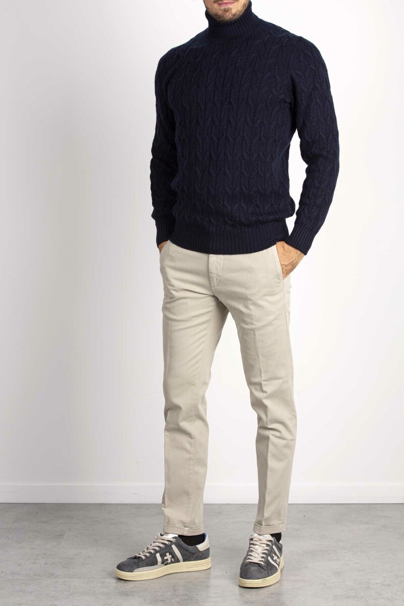 GRAN SASSO-MAGLIA DOLCEVITA-GR1316614271 NAVY