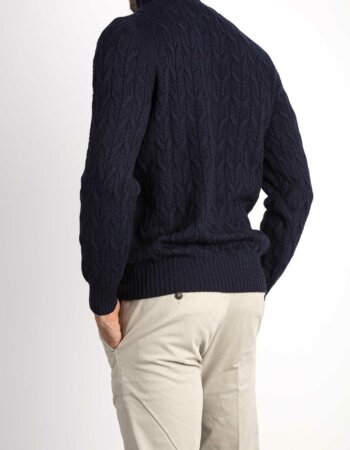 GRAN SASSO-MAGLIA DOLCEVITA-GR1316614271 NAVY