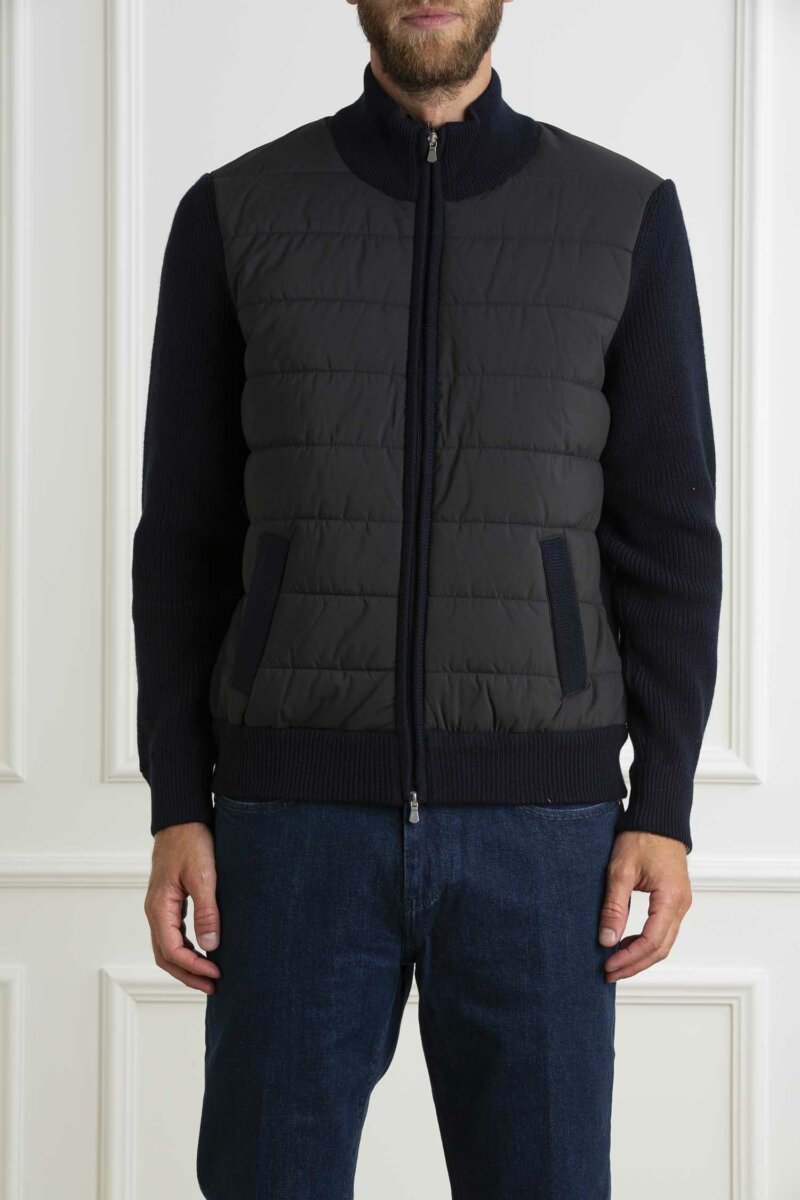 GRAN SASSO-GIUBBINO M/L ZIP C/NYLON-GR2311825022 BLU