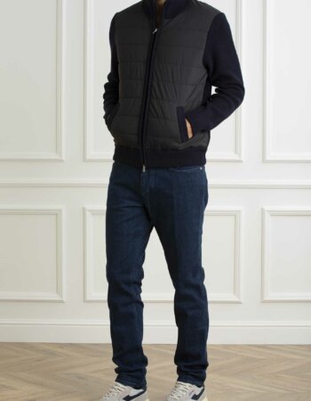 GRAN SASSO-GIUBBINO M/L ZIP C/NYLON-GR2311825022 BLU
