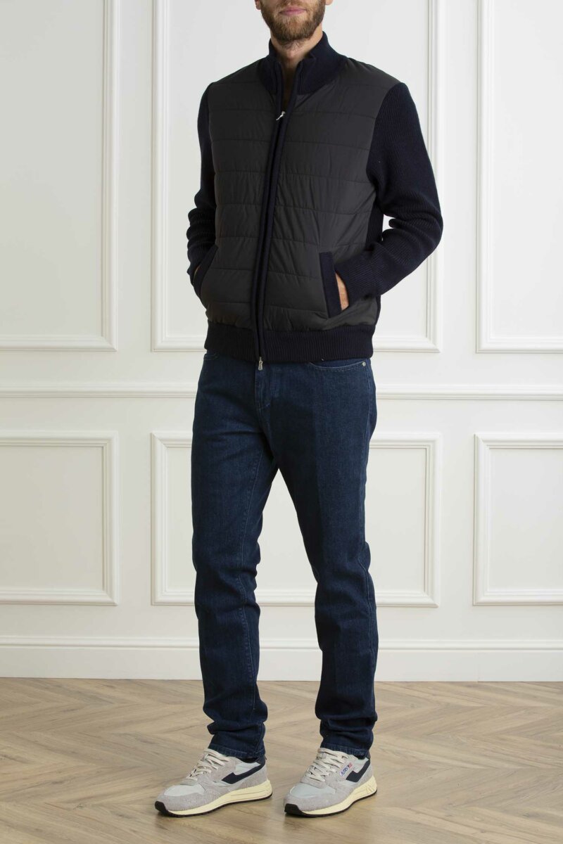GRAN SASSO-GIUBBINO M/L ZIP C/NYLON-GR2311825022 BLU