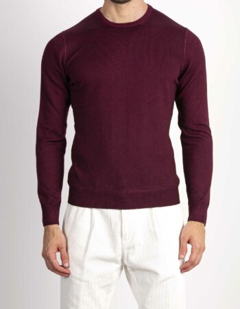 GRAN SASSO-MAGLIA GIROCOLLO-GR5516722792A23 BORDEAUX