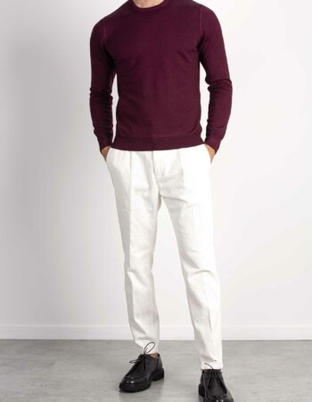 GRAN SASSO-MAGLIA GIROCOLLO-GR5516722792A23 BORDEAUX