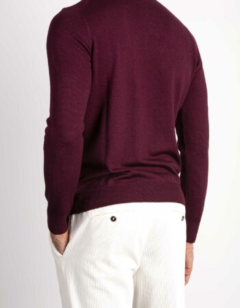 GRAN SASSO-MAGLIA GIROCOLLO-GR5516722792A23 BORDEAUX