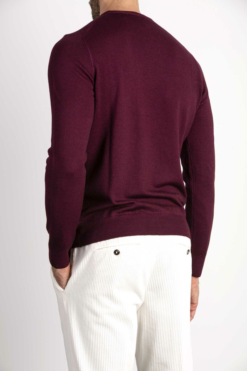 GRAN SASSO-MAGLIA GIROCOLLO-GR5516722792A23 BORDEAUX
