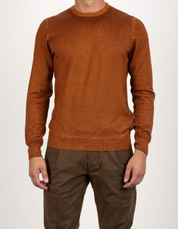 GRAN SASSO-MAGLIA GIROCOLLO-GR5516722792A23 MATTONE