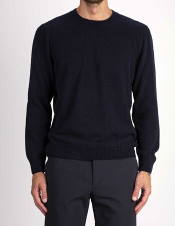 GRAN SASSO-MAGLIA GIROCOLLO-GR5716724001 NERO