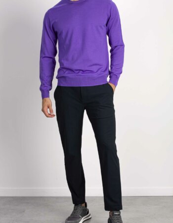 HOSIO-MAGLIA GIRO.FINEZ.16 MERINOS-HO100M01A23 VIOLA