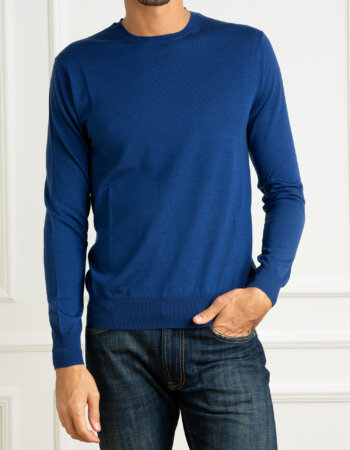 HOSIO-MAGLIA GIRO F16 MERINOS-HO24100M01A4 BLUCINA