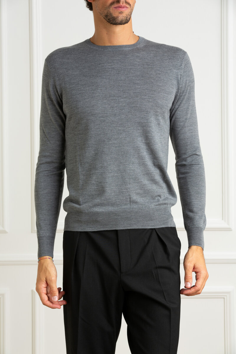 HOSIO-MAGLIA GIRO F16 MERINOS-HO24100M01A4 GREYMEL