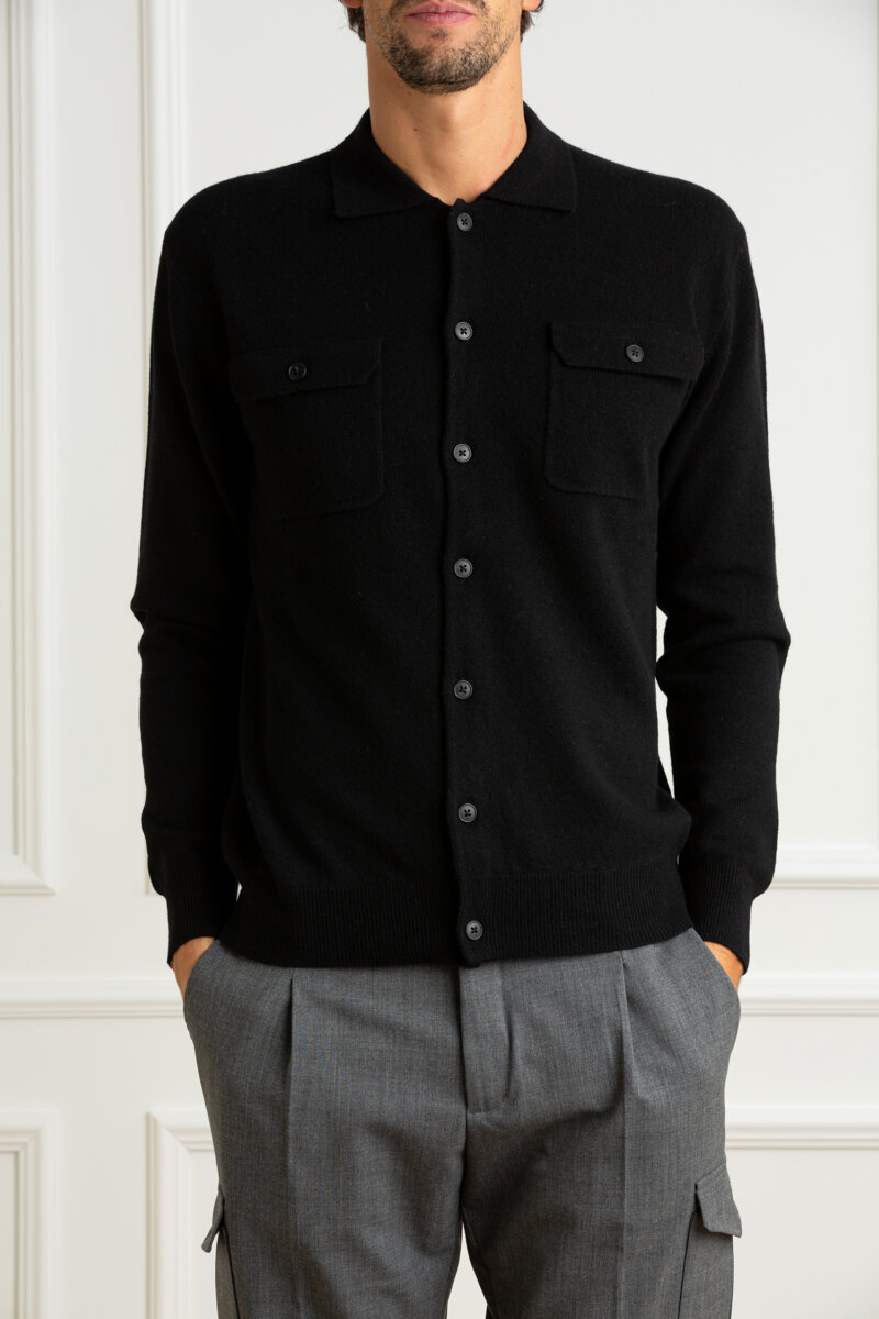 HOSIO-GIACCA CAMICIA F12-HO24113M36 BLACK