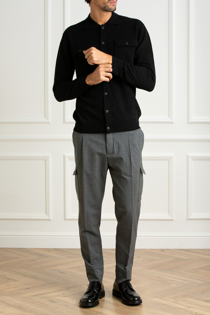 HOSIO-GIACCA CAMICIA F12-HO24113M36 BLACK