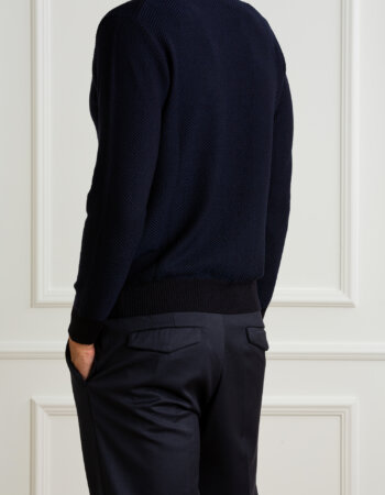 HOSIO-MAGLIA GIRO JACQ CHEVRON F12-HO24115M01 NAVY