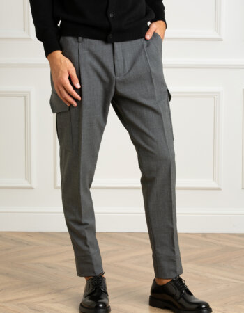 HOSIO-PANTALONE TASCONI-HO24401P40T GRIGIO